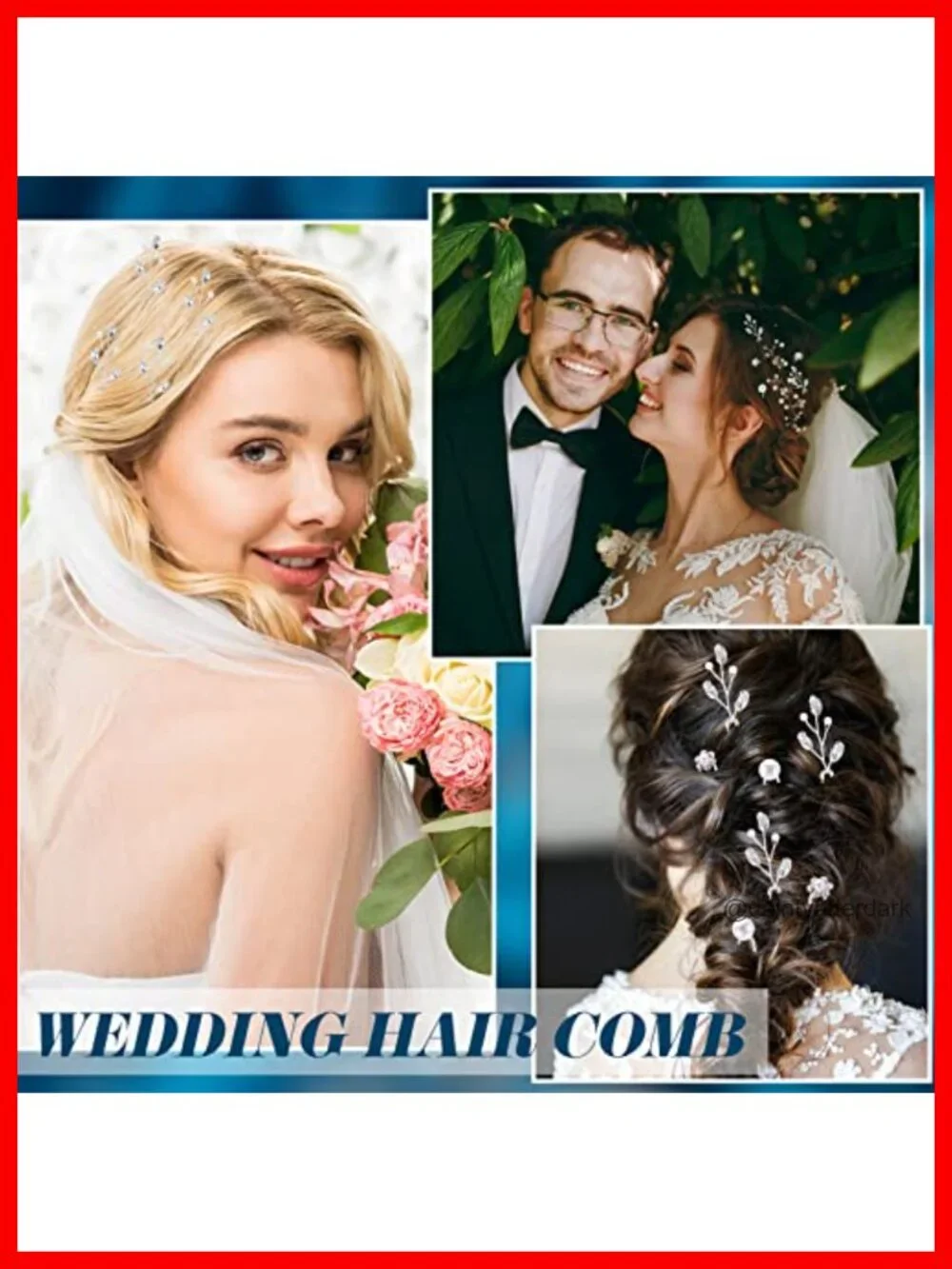 44 Pcs Faux Pearl Crystal Hair Comb Clips Set Wedding Bridal Hair Accessories